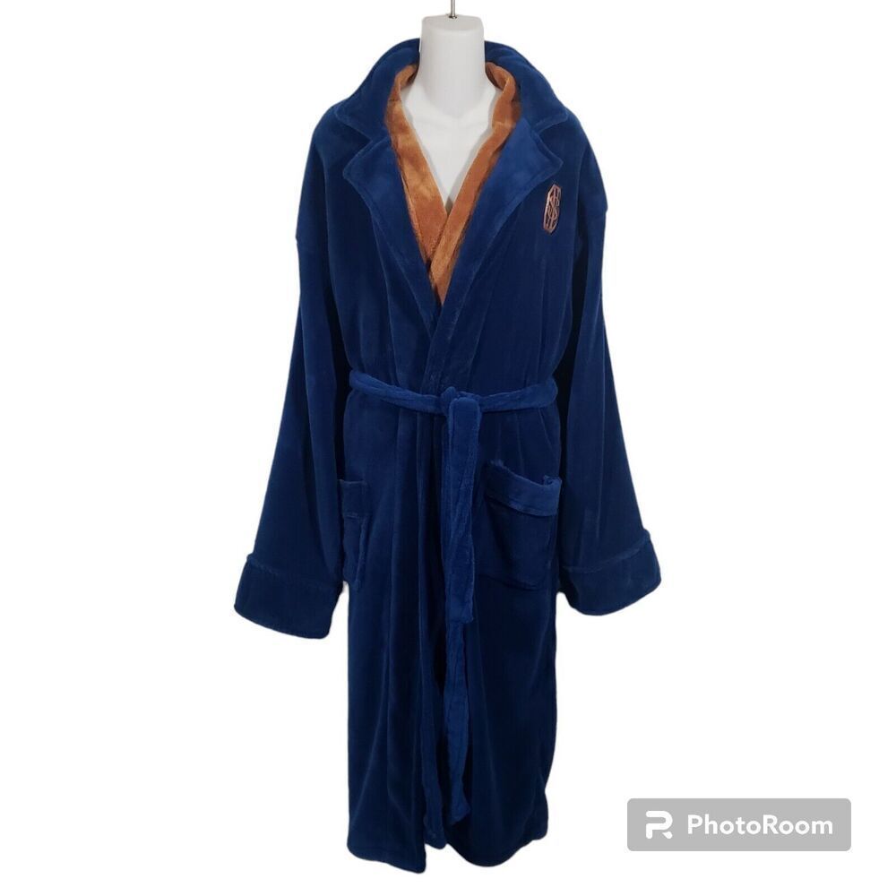 Harry Potter‎ Fantastic Beasts Bath Robe Newt Scamander OS Blue Robe Factory